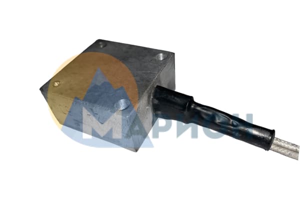 Литой нагреватель 50*50*25, 60 Вт, 24 В для фланца раструба