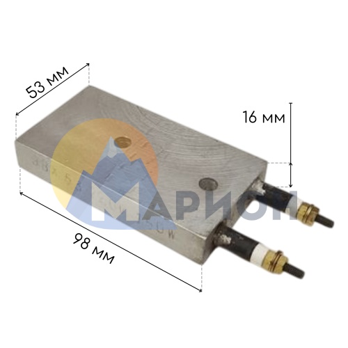 Литой плоский нагреватель НП 98*53*16, 0.15кВт 220В