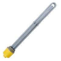 Блок ТЭН 9,0 кВт для воды 400 мм фланец G1 1/2" 220/380 В (трубка + колпак) HF