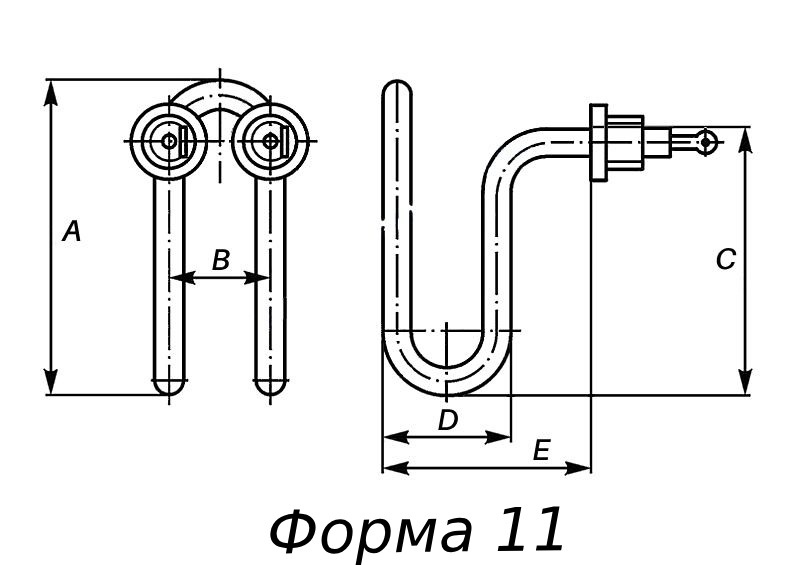 Форма ТЭН Ф11